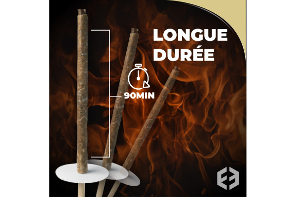 torche cire durée 90 minutes