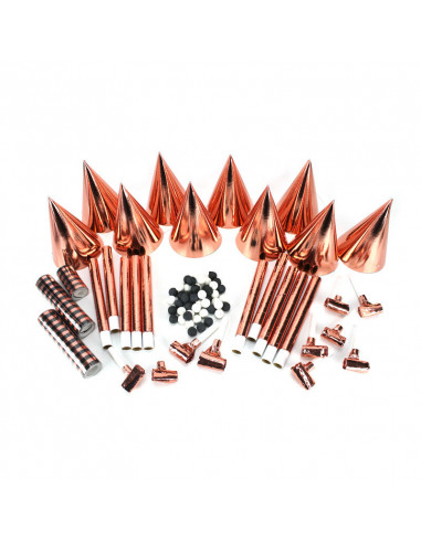 Kit Cotillons Rose gold 10 personnes - France Effect