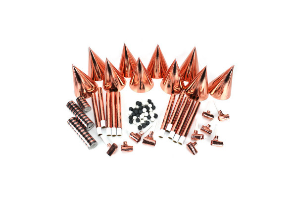 Kit Cotillons Rose gold 10 personnes - France Effect