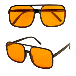 Lunettes années 90's - Verres orange - France Effect