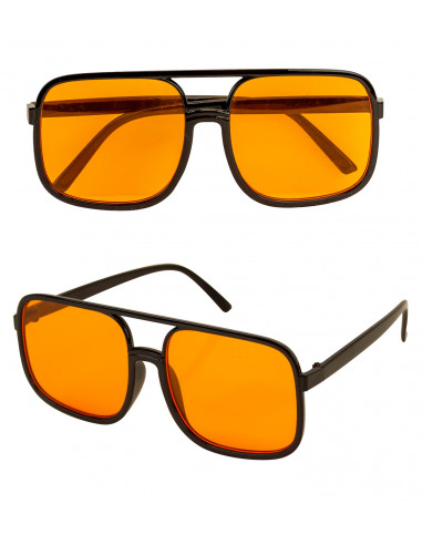 Lunettes années 90's - Verres orange - France Effect