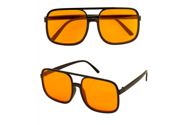 Lunettes années 90's - Verres orange - France Effect