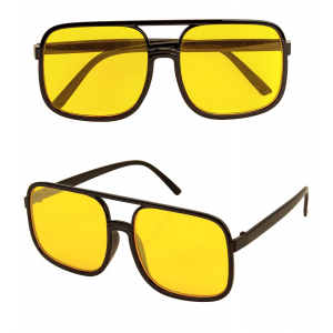 Lunettes années 90's - Verres jaunes - France Effect