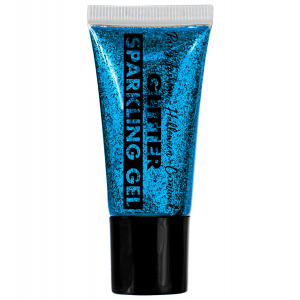 Gel bleu corps et visage à paillettes - France Effect