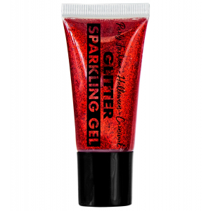 Gel rouge corps et visage à paillettes - France Effect
