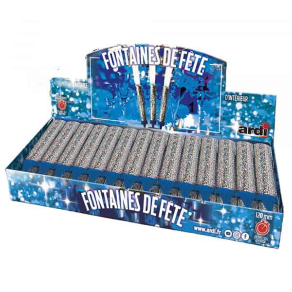 Lot de 28 Fontaines de Fête - 120mm