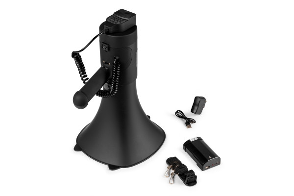 megaphone noir vonyx accessoires