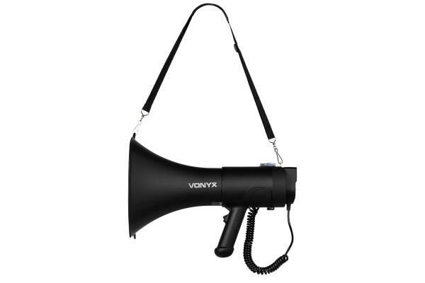 megaphone noir vonyx transportable