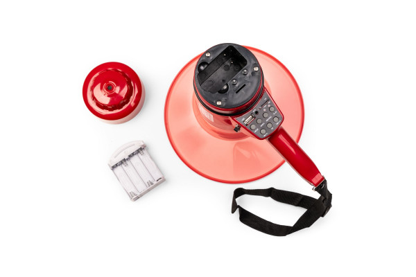 megaphone rouge vonyx batterie