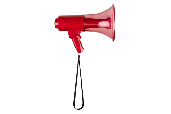 megaphone rouge vonyx ergonomique