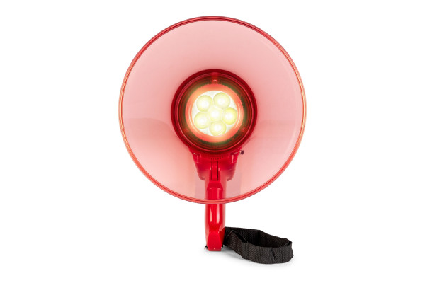 megaphone rouge vonyx  lampe led