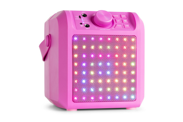 enceinte karaoke rose bluetooth