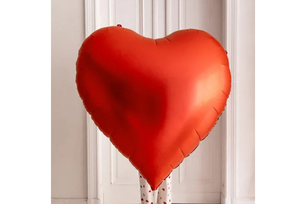 Ballon aluminium XXL coeur rouge France Effect