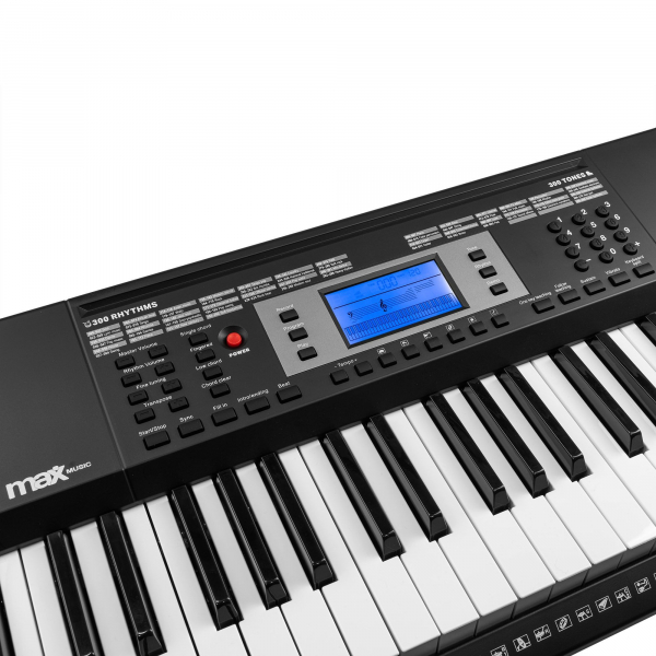 Clavier Piano Numérique 61 Touches Pour Débutants - Haut-parleurs Intégrés, USB-C, Microphone, Alimentation Secteur Ou Piles