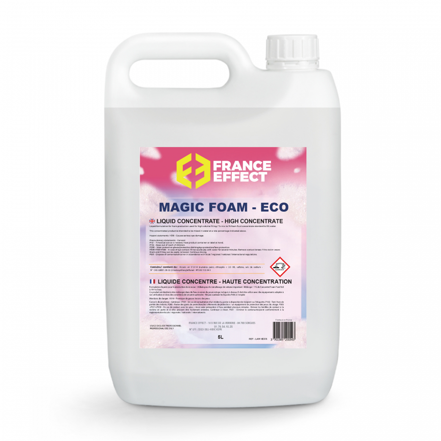 Liquide à mousse concentré 1% pour machine à mousse - Magic Foam® ECO, 5L