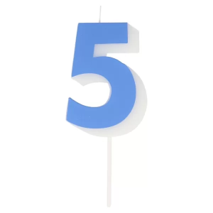 bougie anniversaire bleu