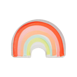 assiettes arc-en-ciel