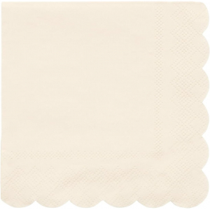 serviettes de table creme
