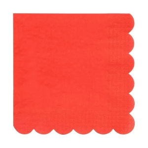 serviettes papier rouge