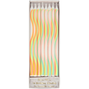 bougies motifs  arc-en-ciel