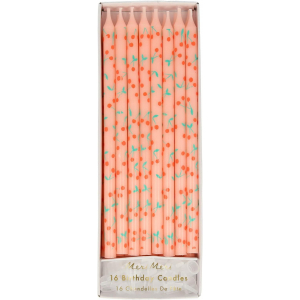 bougies motifs cerises