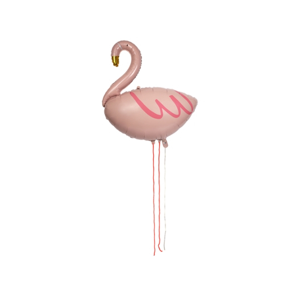 ballon mylar flamant rose