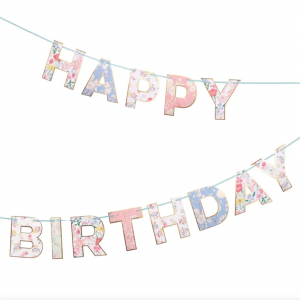 guirlande happy birthday english garden