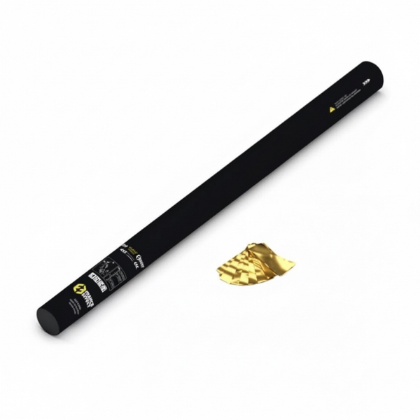 Canon à confettis manuel 80 cm - Or...