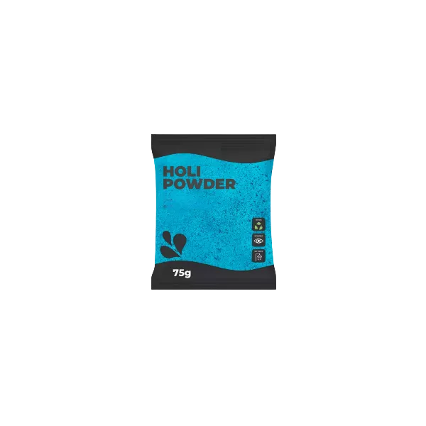 Poudre Holi BLEUE - Sachet 75 grammes