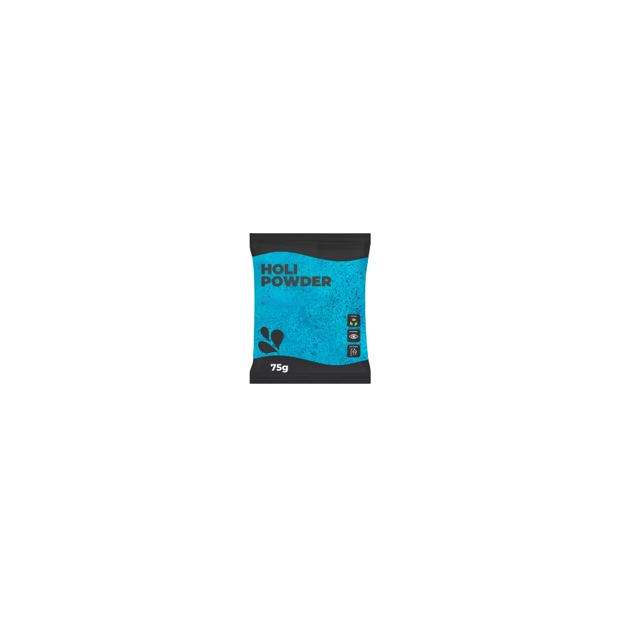 Poudre Holi BLEUE - Sachet 75 grammes