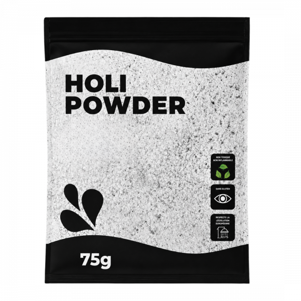 Poudre Holi BLANC - Sachet 75 grammes