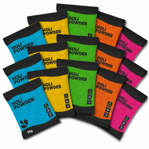 lot 50 sachets poudre holi