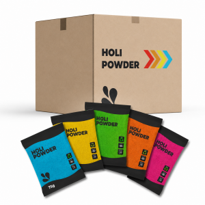 lot de 100 sachets poudre holi