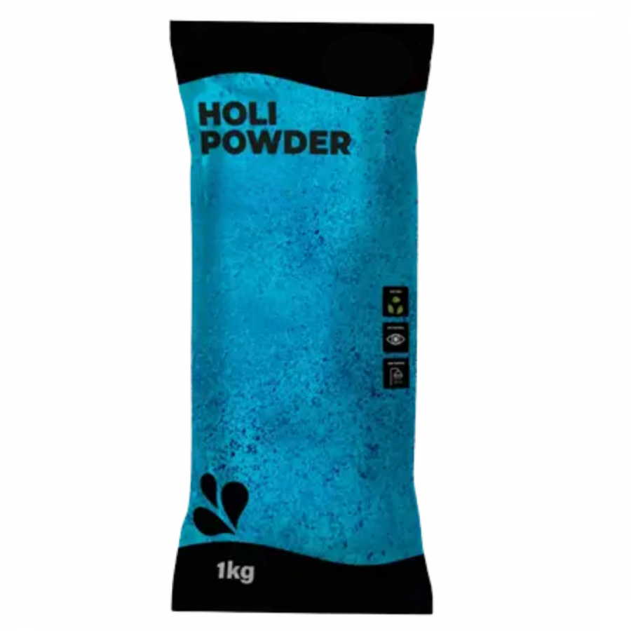 Poudre Holi Bleu - Sachet de 1kg