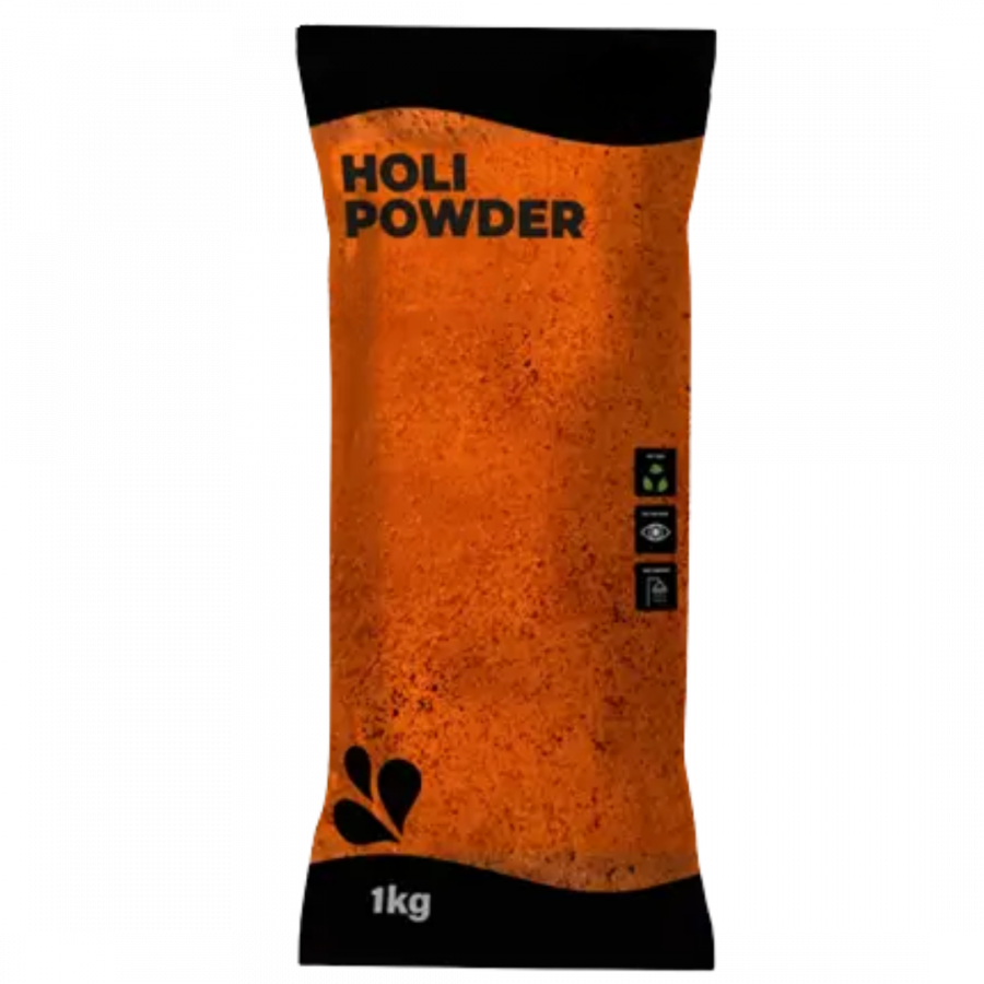 Poudre Holi Orange - Sachet de 1kg