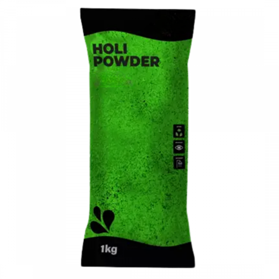 Poudre Holi Vert - Sachet de 1kg