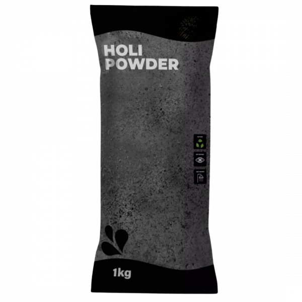 Poudre Holi Noir - Sachet de 1kg