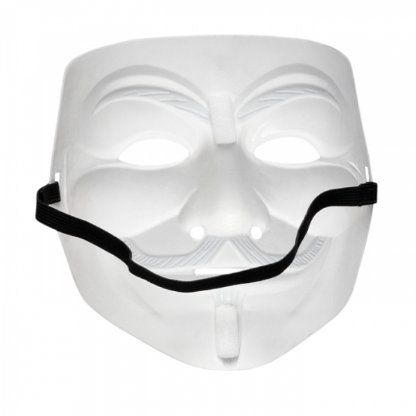 Masque Anonymous Guy Fawkes – Masque V pour Vendetta Blanc