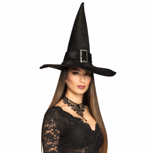 Chapeau de Sorcière Pointu Noir – Déguisement Halloween