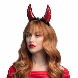 Serre-Tête Diablesse Rouge – Cornes de Diable Halloween
