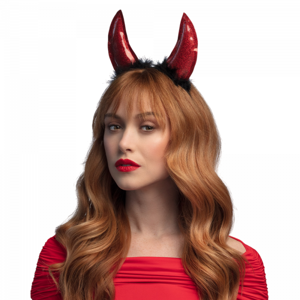 Serre-Tête Diablesse Rouge – Cornes de Diable Halloween