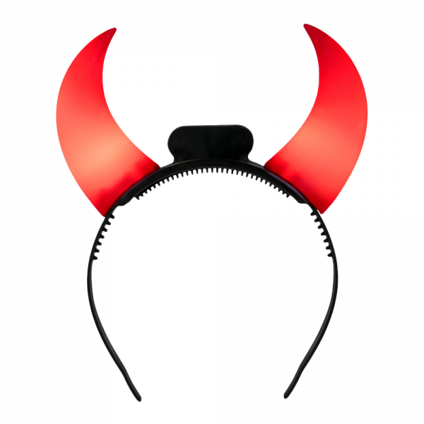 Serre-Tête Cornes de Diable Lumineux LED – Accessoire Halloween