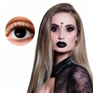 Lentilles Yeux Noirs Sorcière – Lentilles Halloween