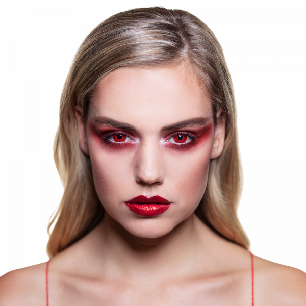 Lentilles Rouges Diable – Lentilles Halloween