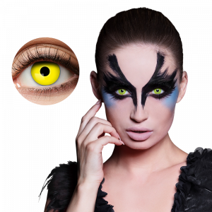 Lentilles Yeux Jaunes Corbeau – Lentilles Halloween