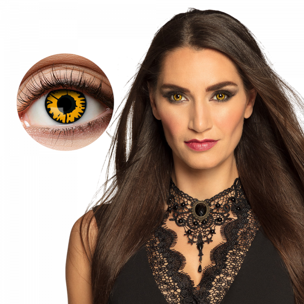 Lentilles Jaunes et Noires Twilight – Lentilles Halloween