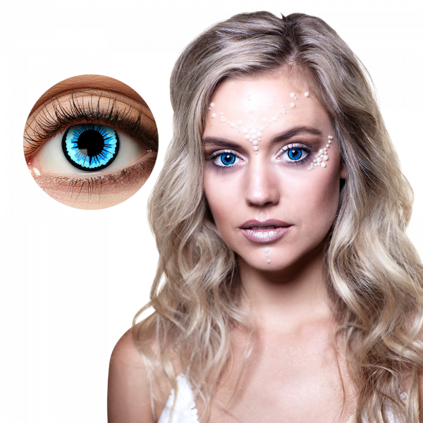 Lentilles Bleu Clair Ange – Lentilles de Contact Fantaisie