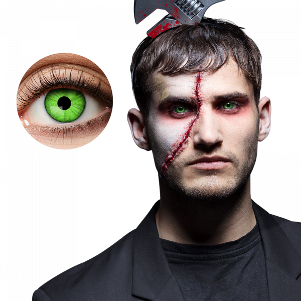 Lentilles Vertes Zombie – Lentilles Halloween