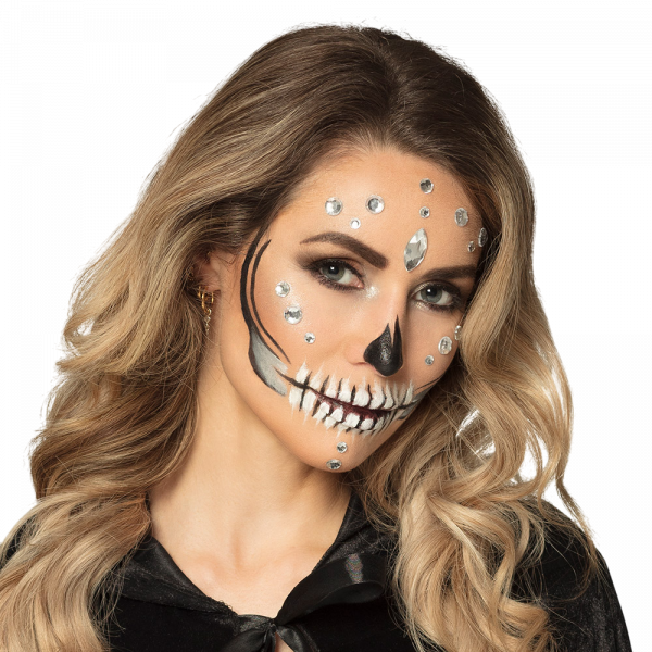 Kit Maquillage Squelette Diamant – Maquillage, Paillettes et Strass