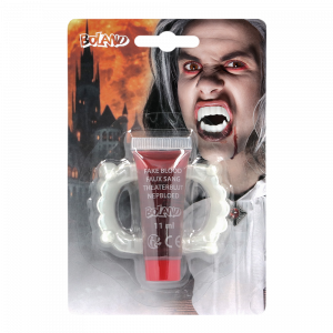 Kit Vampire – Dents de Vampire et Faux Sang 11 ml